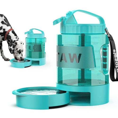 77OZ Hybrid Dog Water Bottle & Bowl